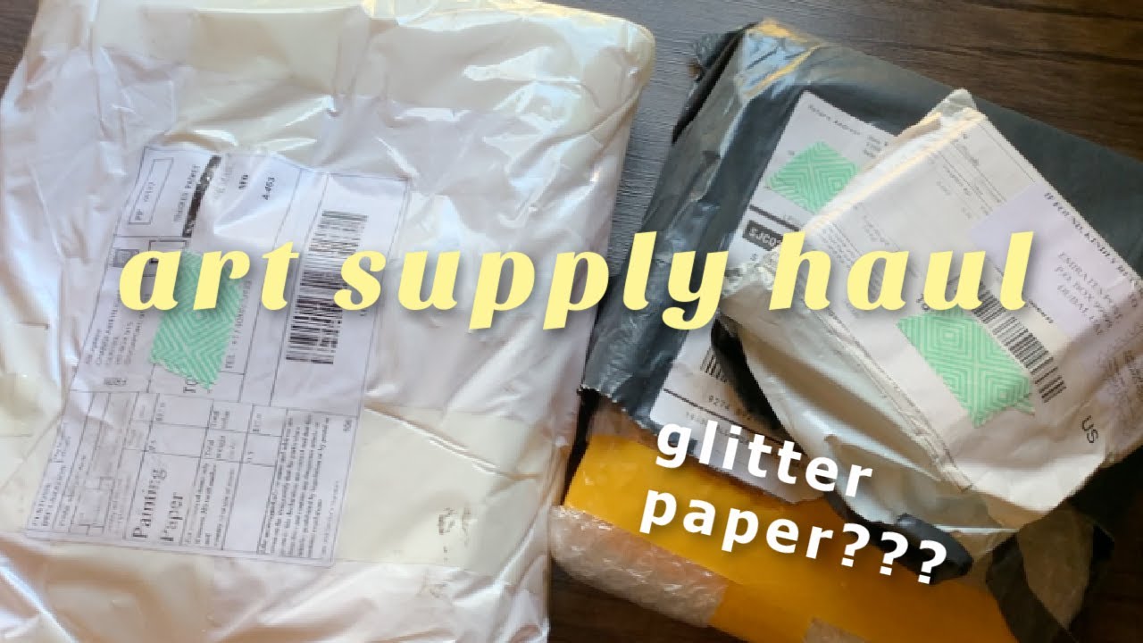 art supply unboxing and demo // aliexpress and blick