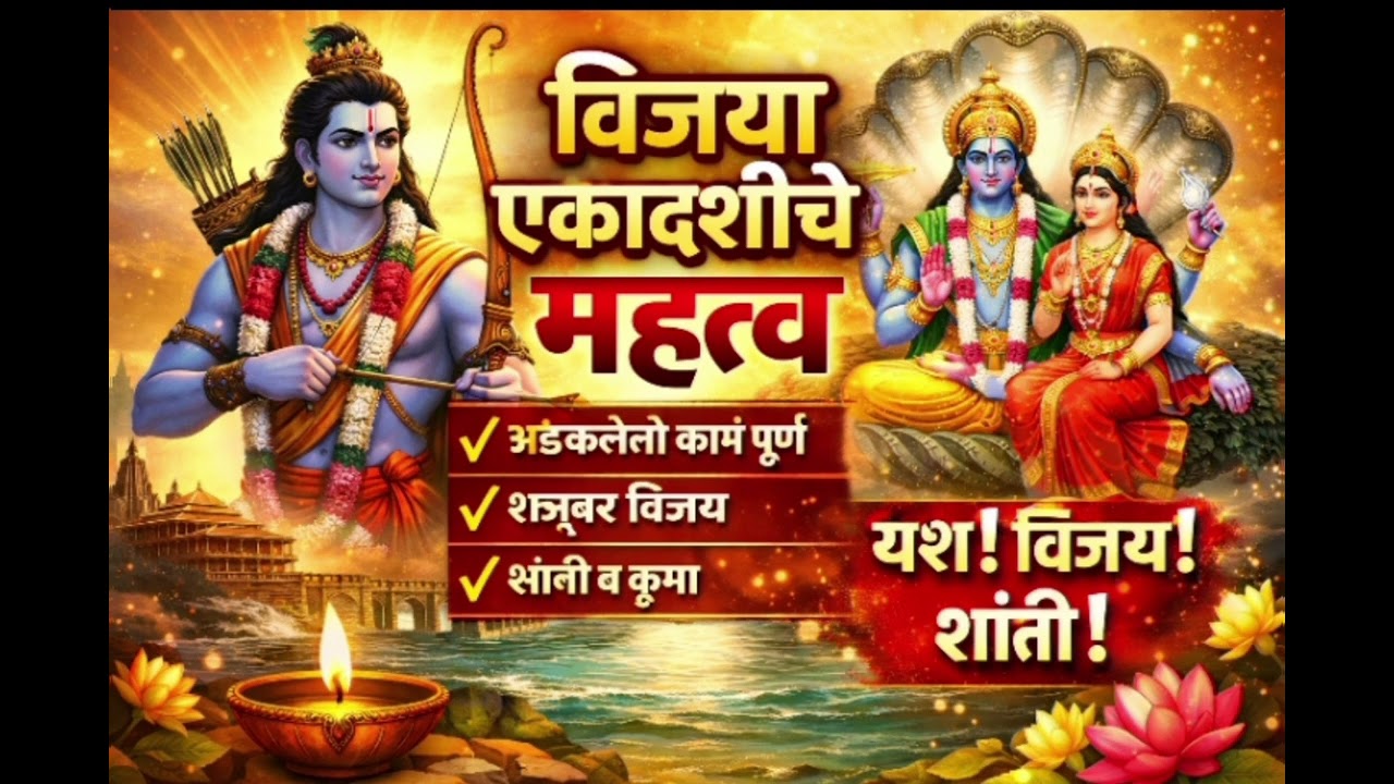 🌺फाल्गुन कृष्ण एकादशीला येणारी ही एकादशीप्रत्येक अडचणीवर विजय देणारी मानली जाते.🌺