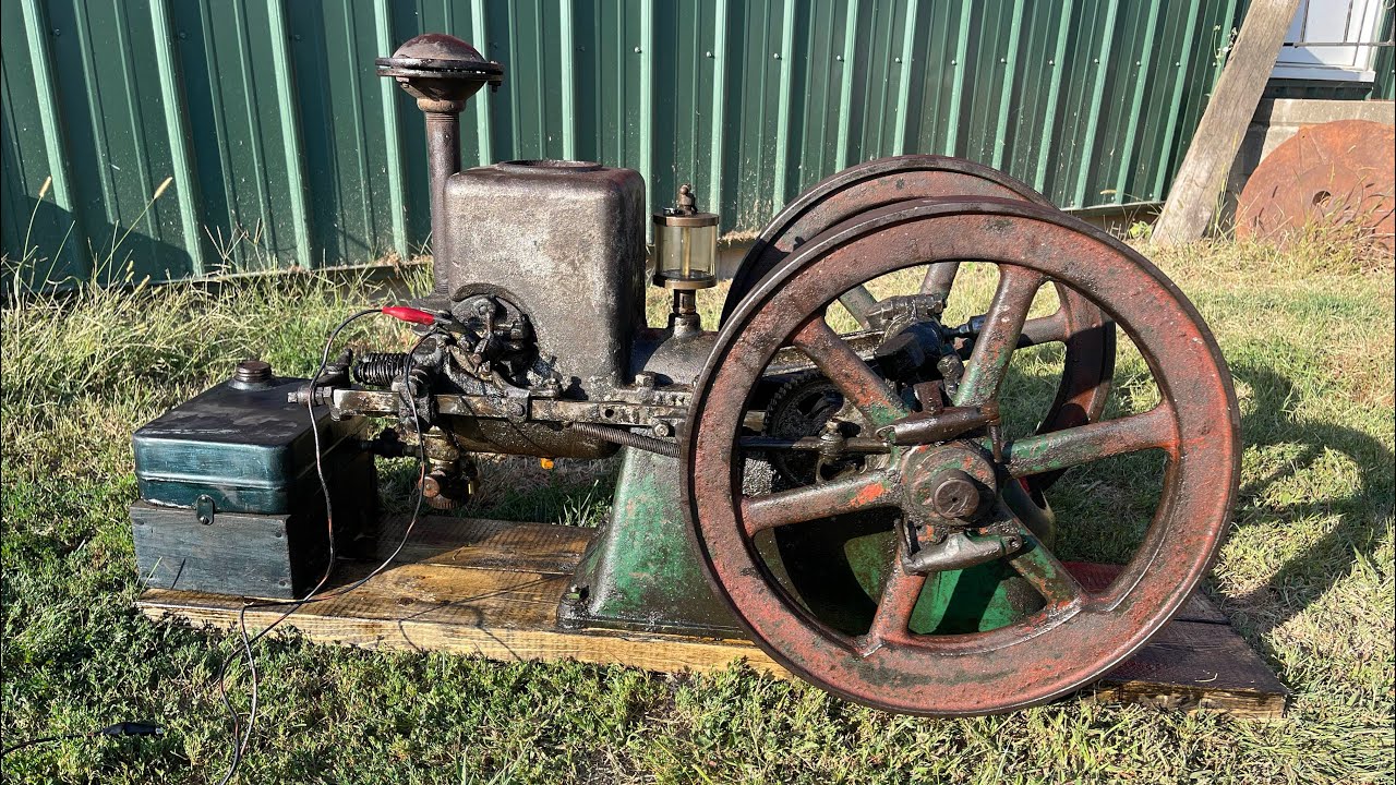 2 1/4HP Galloway In Its Work Clothes! Hit & Miss Engine Power Of The Past! 