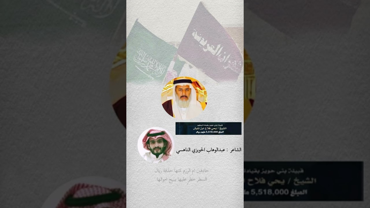 قصيدة الشاعر عبدالوهاب بن بيوض الحويزي في فزعة بني حويز لبني عمهم بني صغير ناهس شهران وتقفيل المبلغ