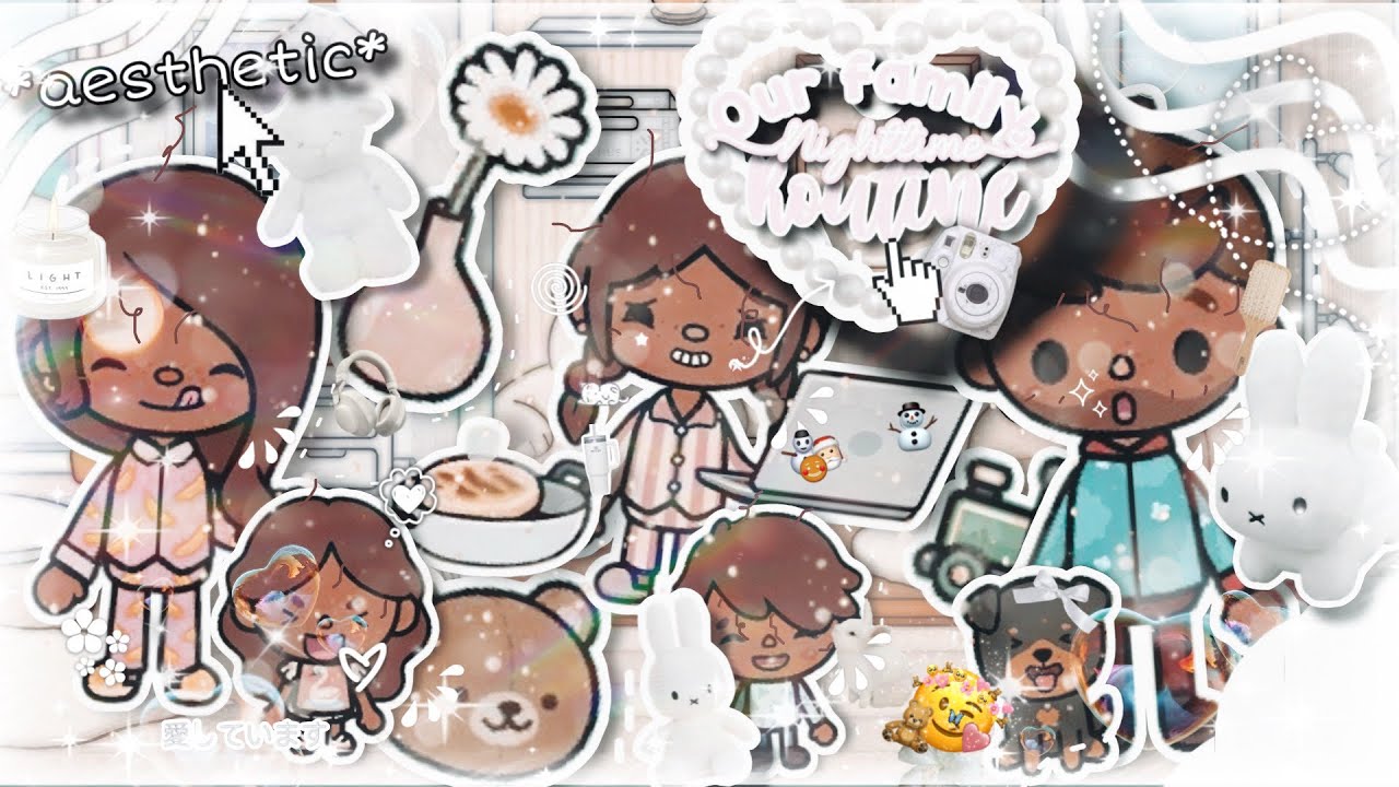  ⋆𐙚₊˚⊹♡ Our family 🐻‍❄️nighttime routine! ₊˚⊹🥥🫧|| *voiced*|| TOCA BOCA RP|| @iiAshleysToca  ⋆𐙚₊˚⊹♡