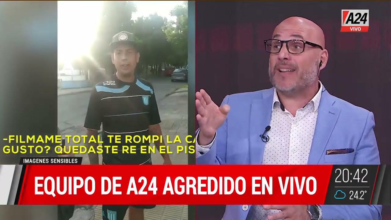 🔴 Brutal agresión al equipo de A24  🔴 #GPS