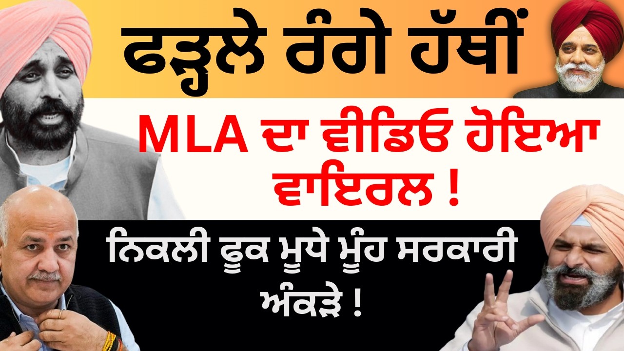 ਫੜ੍ਹਲੇ ਰੰਗੇ ਹੱਥੀ MLA ਦਾ ਵੀਡਿਓ ਹੋਇਆ ਵਾਇਰਲ ! ਨਿਕਲੀ ਫੂਕ ਮੂਧੇ ਮੂੰਹ ਸਰਕਾਰੀ ਅੰਕੜੇ ! Pulaanghtv