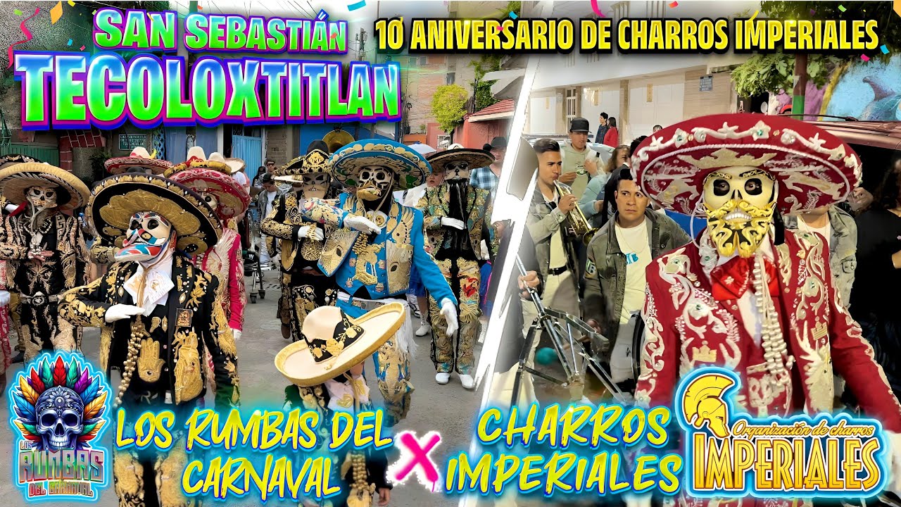 Charros Imperiales 10 Aniversario San Sebastián Tecoloxtitlan 2024 Banda Tierra Brava