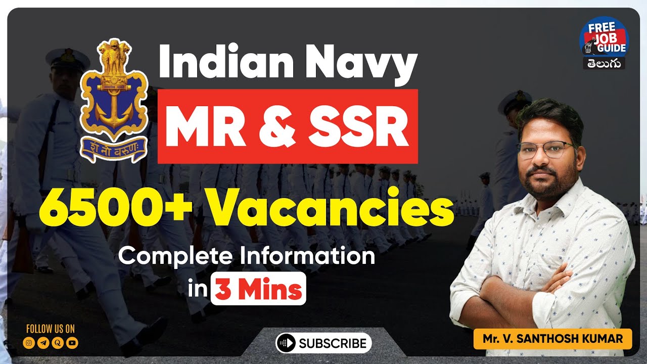 Indian Navy MR & SSR Notification 2025  |  Eligibility, Age Limit, Apply Date | Free Job Guide
