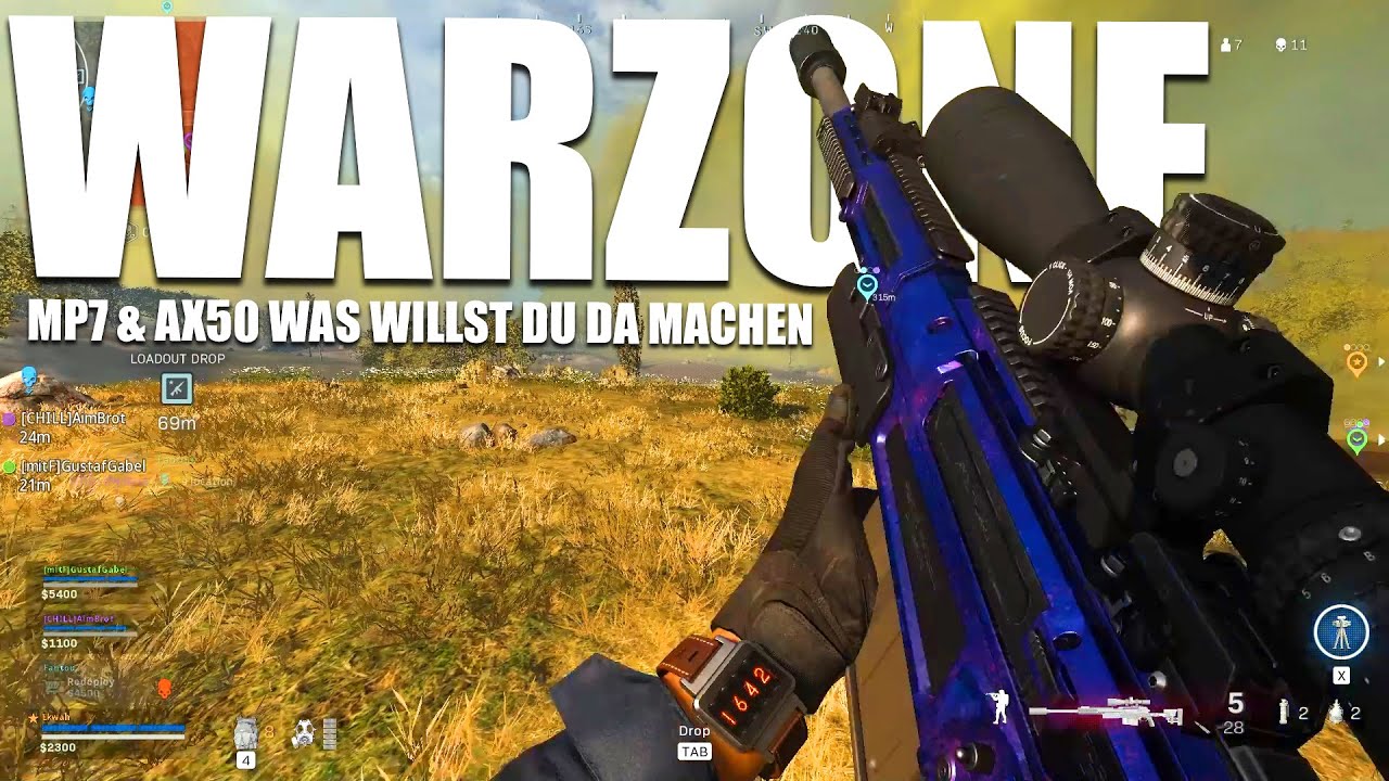 ax-50 & mp7 hä was will man da machen... Warzone