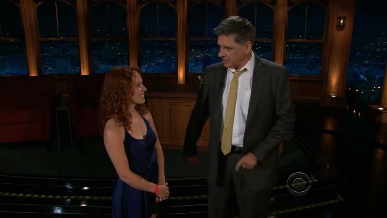 Alex's first appearance on the Late Late Show