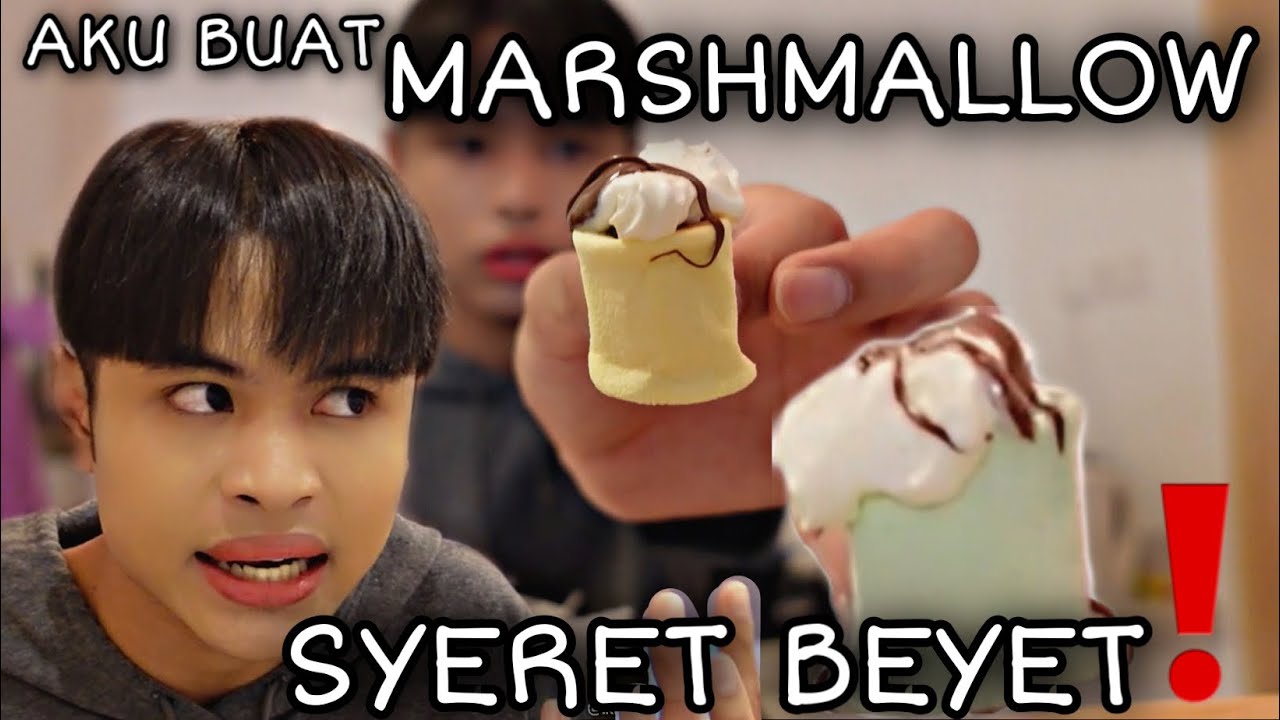 AKU BUAT MARSHMALLOW SYERET BEYET🥲❗️| MASAK BERSAMA DUGONG🥲