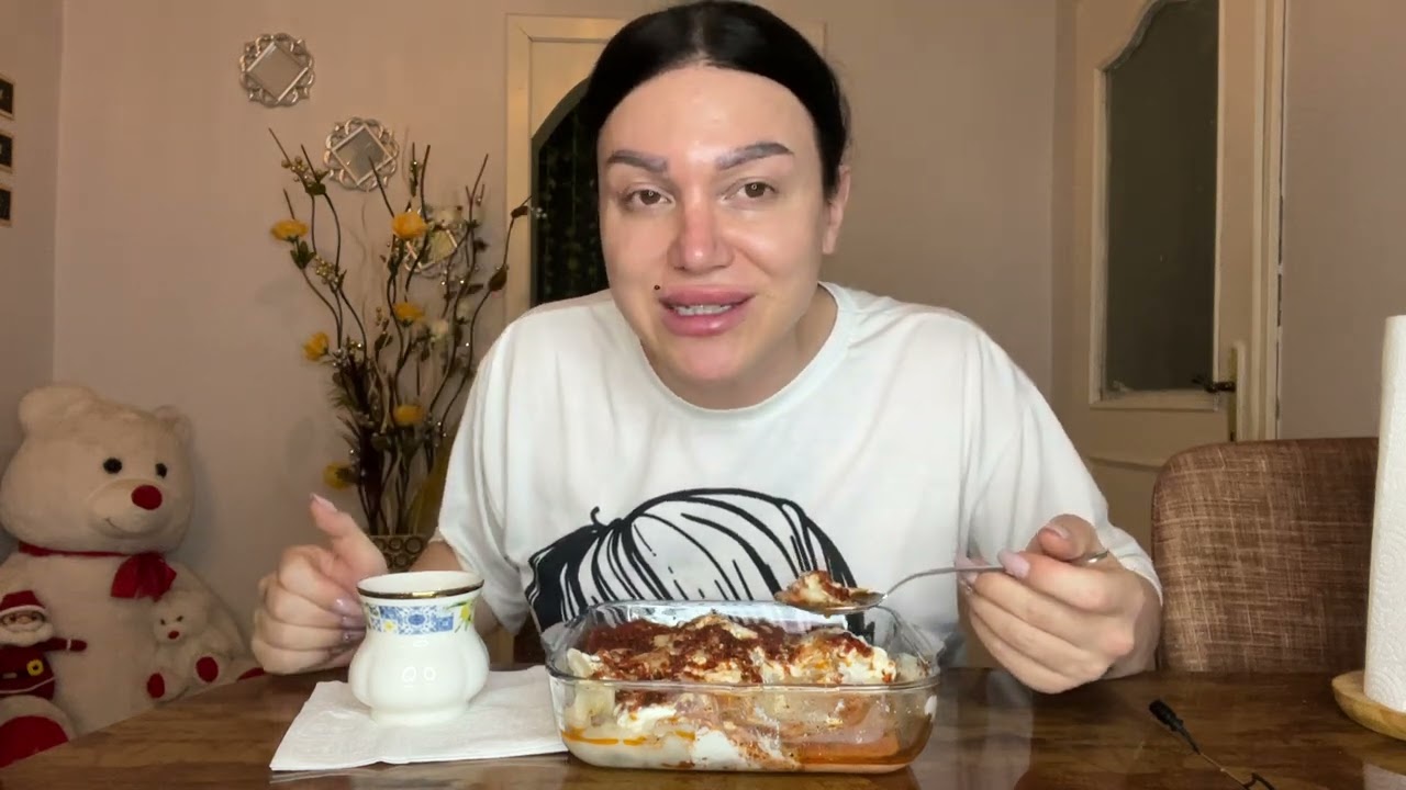 Özbek mantısı (#mukbang )