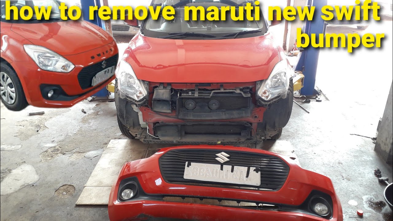 how to remove maruti swift front bumper