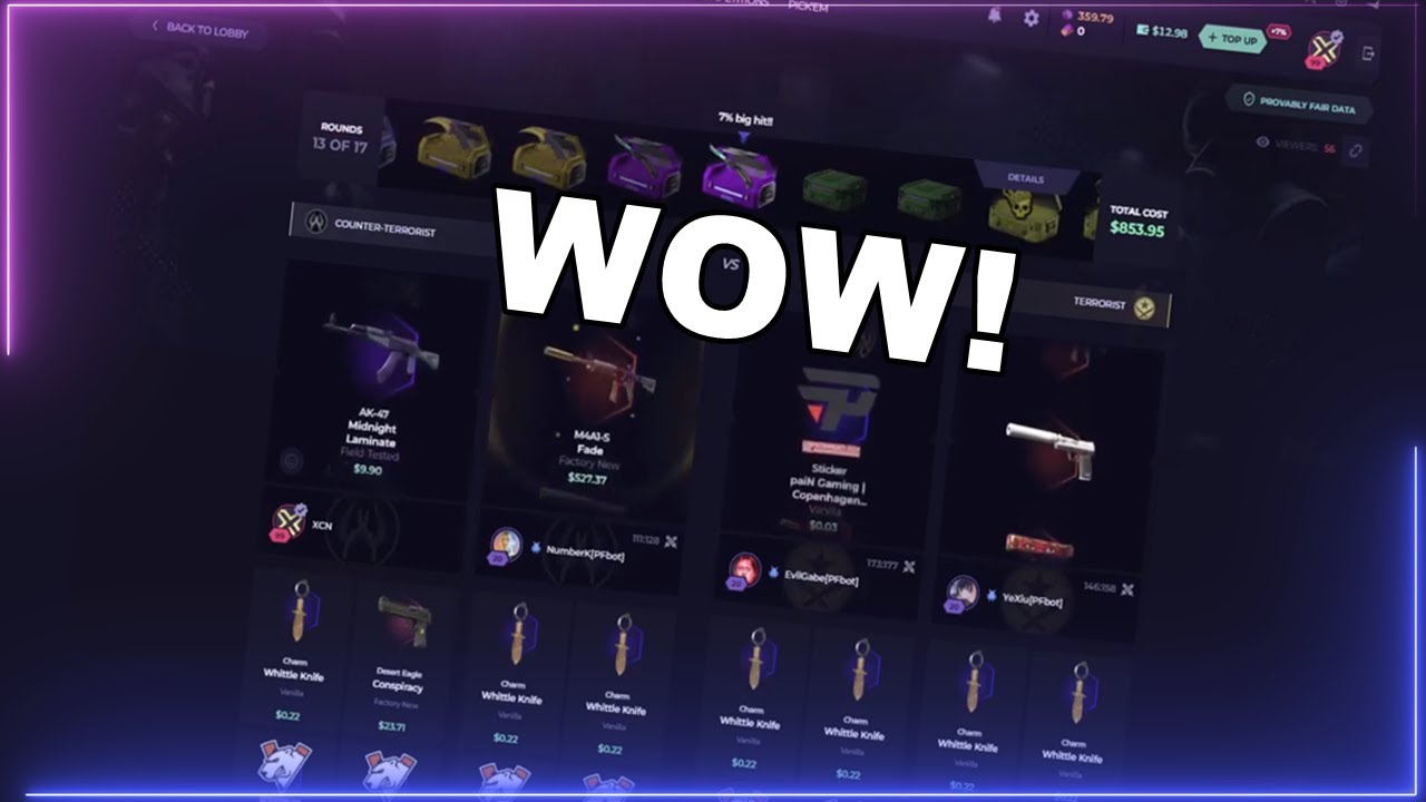 $2500+ KARAMBIT GAMMA DOPPLER PULL FROM 10% CASE!