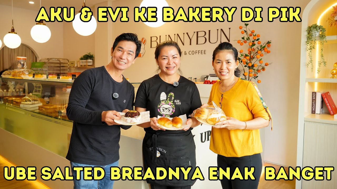AKU & EVI KE BUNNY BUN BAKERY DI PIK - UBE SALTED BREADNYA ENAAAK BANGET