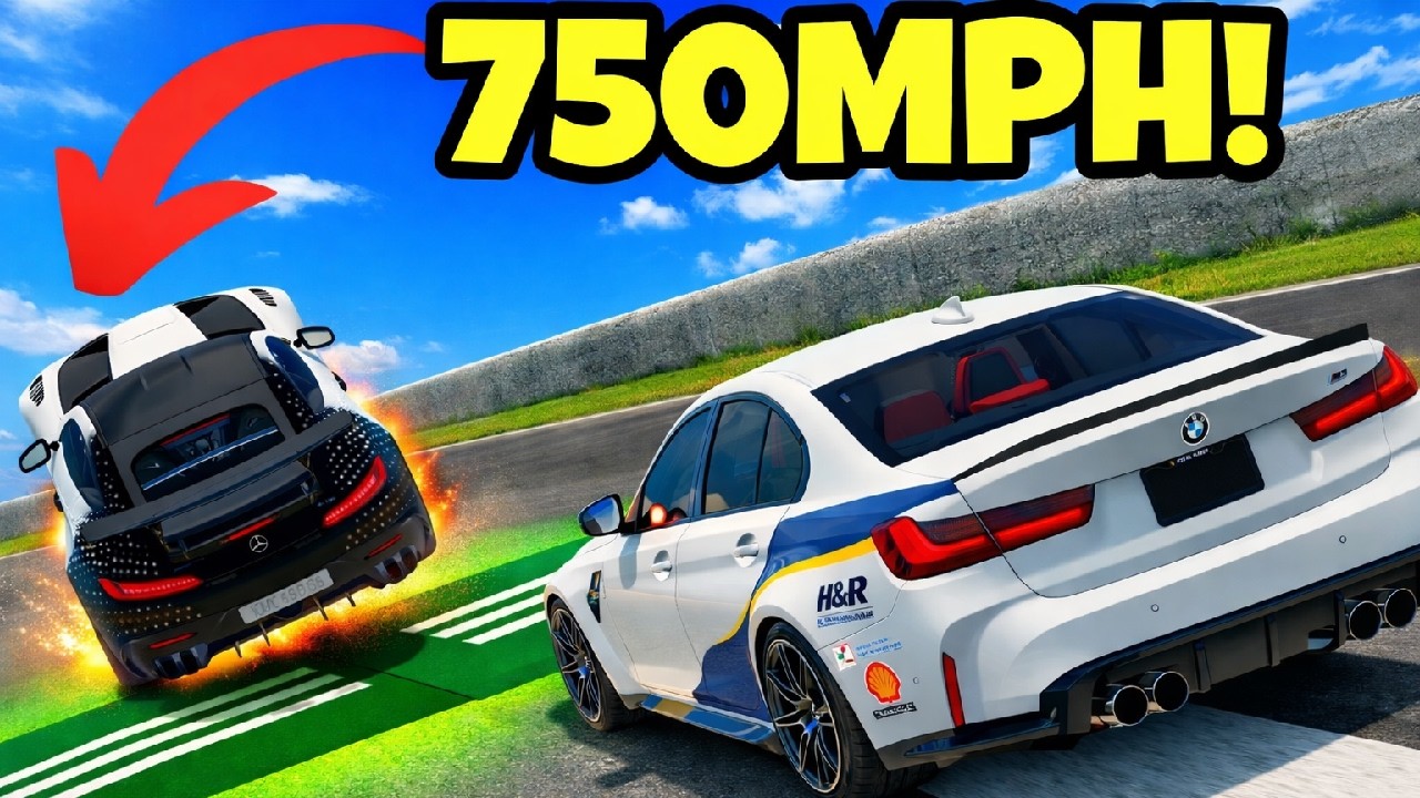 Instant Acceleration to 600 MPH Test: Can Any Car Handle This? #1