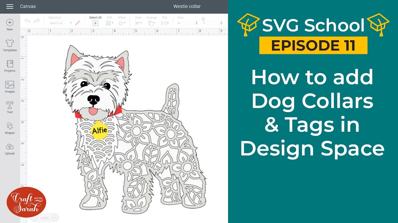 How to add Collars & Tags to Dogs in Design Space [SVG School Ep 11]