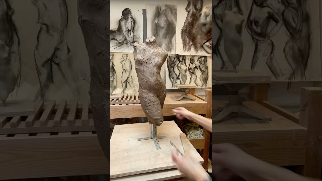 Day 2: Building Form & Detail – Sculpting a Large Clay Figure 