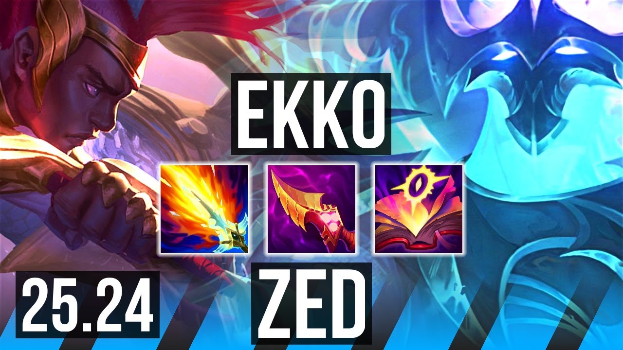 EKKO vs ZED (MID) | KR Master | 25.24