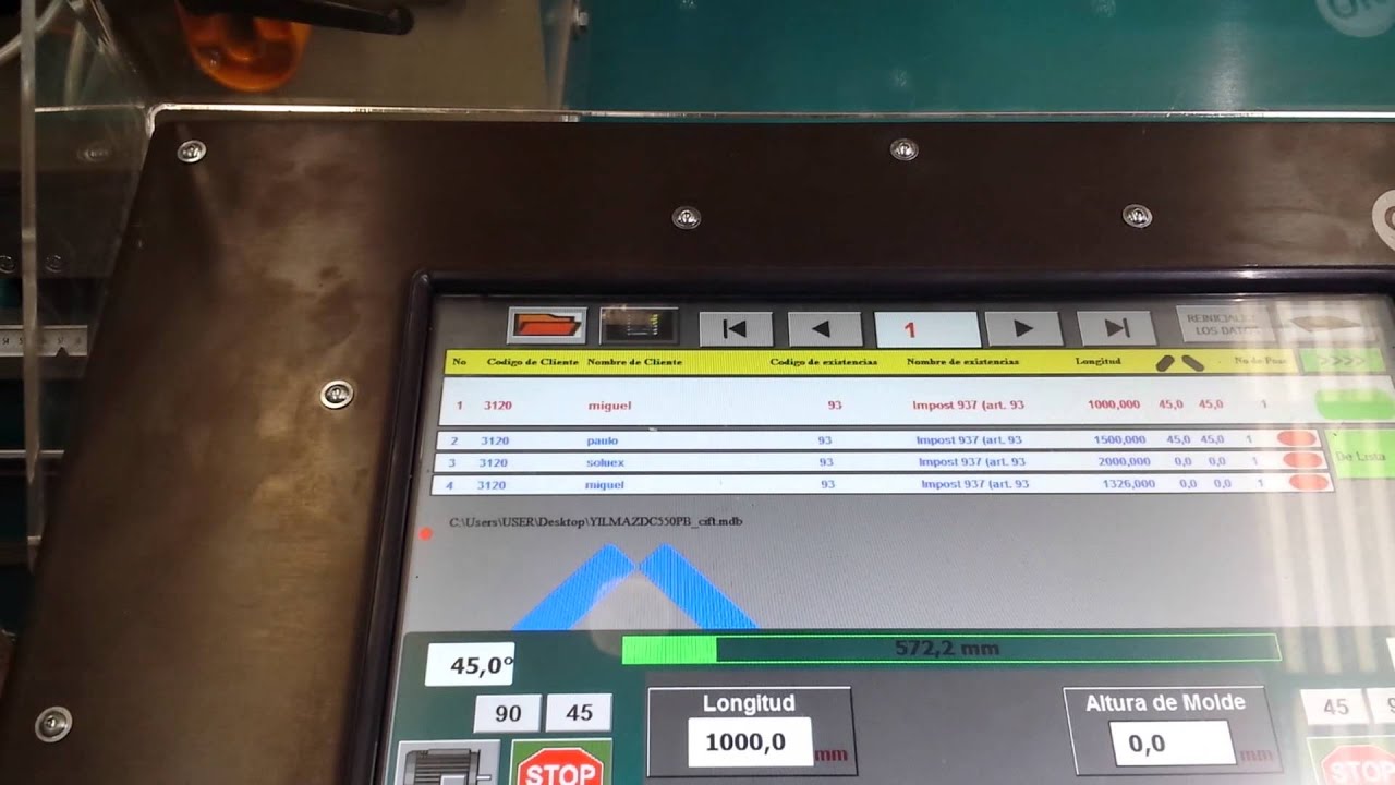Tronzadora YILMAZ  DC 421 PBS puesta a punto