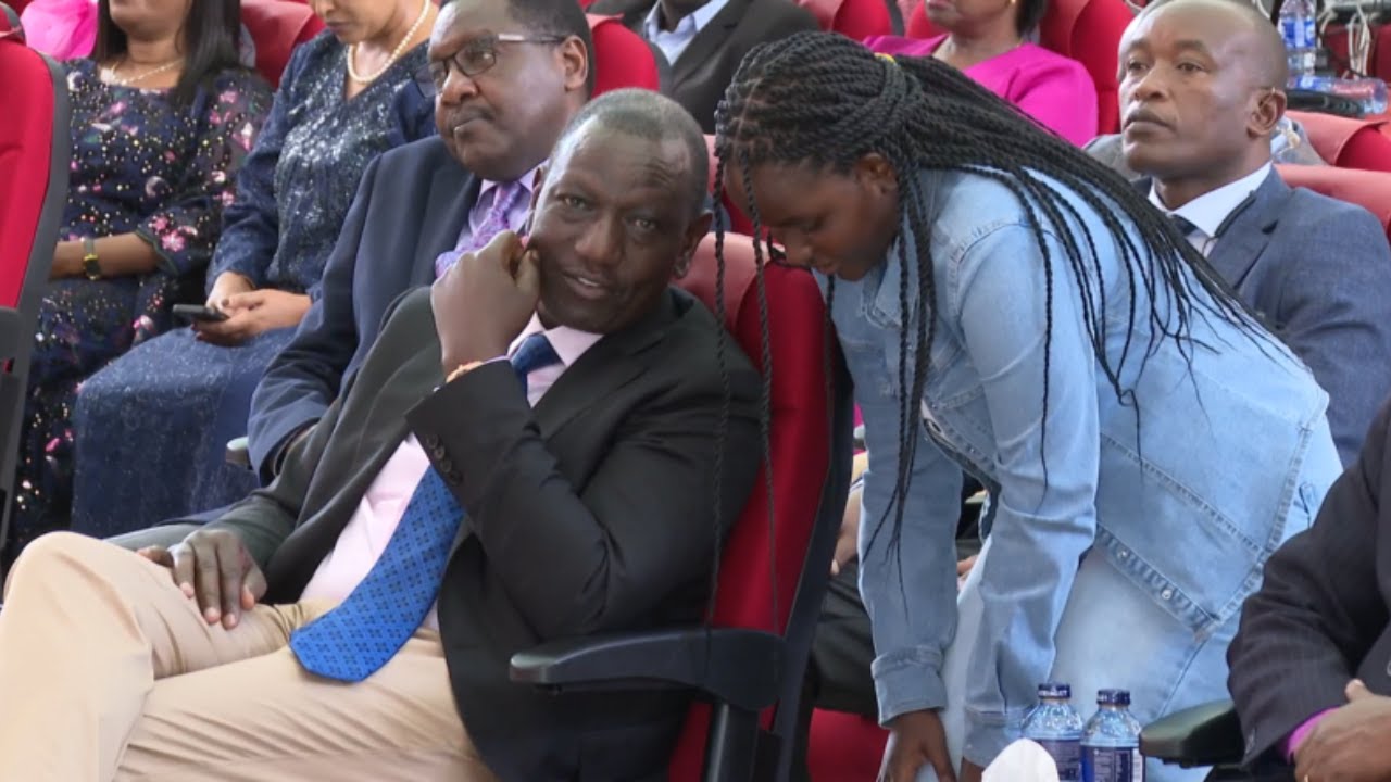 LISTEN WHAT PRESIDENT RUTO ADOPTED DAUGHTER TOLD HIM DURING CHURCH SERVICE AT AIC MILIMANI