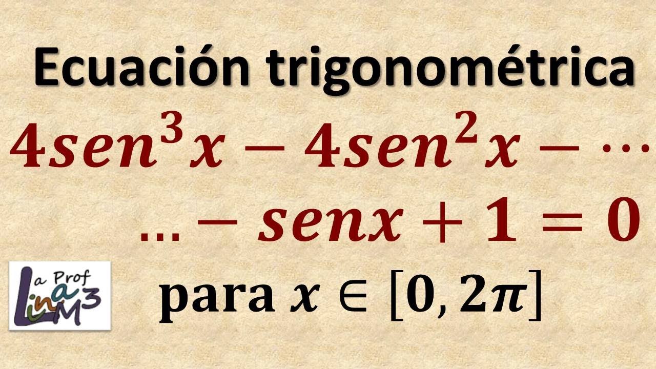 Ecuación trigonométrica | Ejercicio 25 | La Prof Lina M3