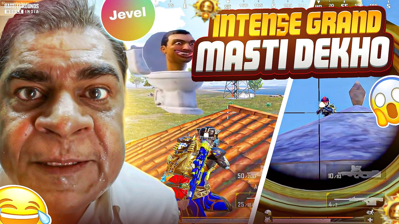 QUICK 1V4 CLUTHES | INTENSE GRAND MASTI | FUNNY JEVEL  | #bgmi