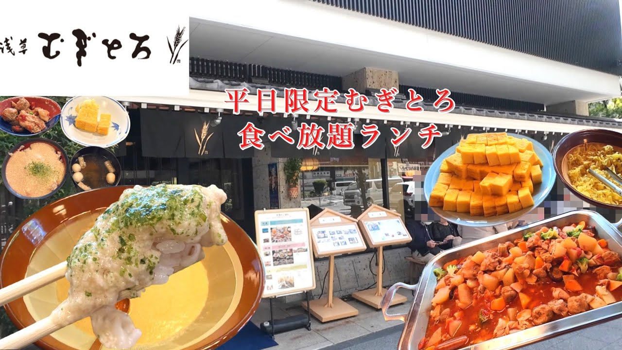 【浅草むぎとろ本店】むぎとろ食べ放題ランチ