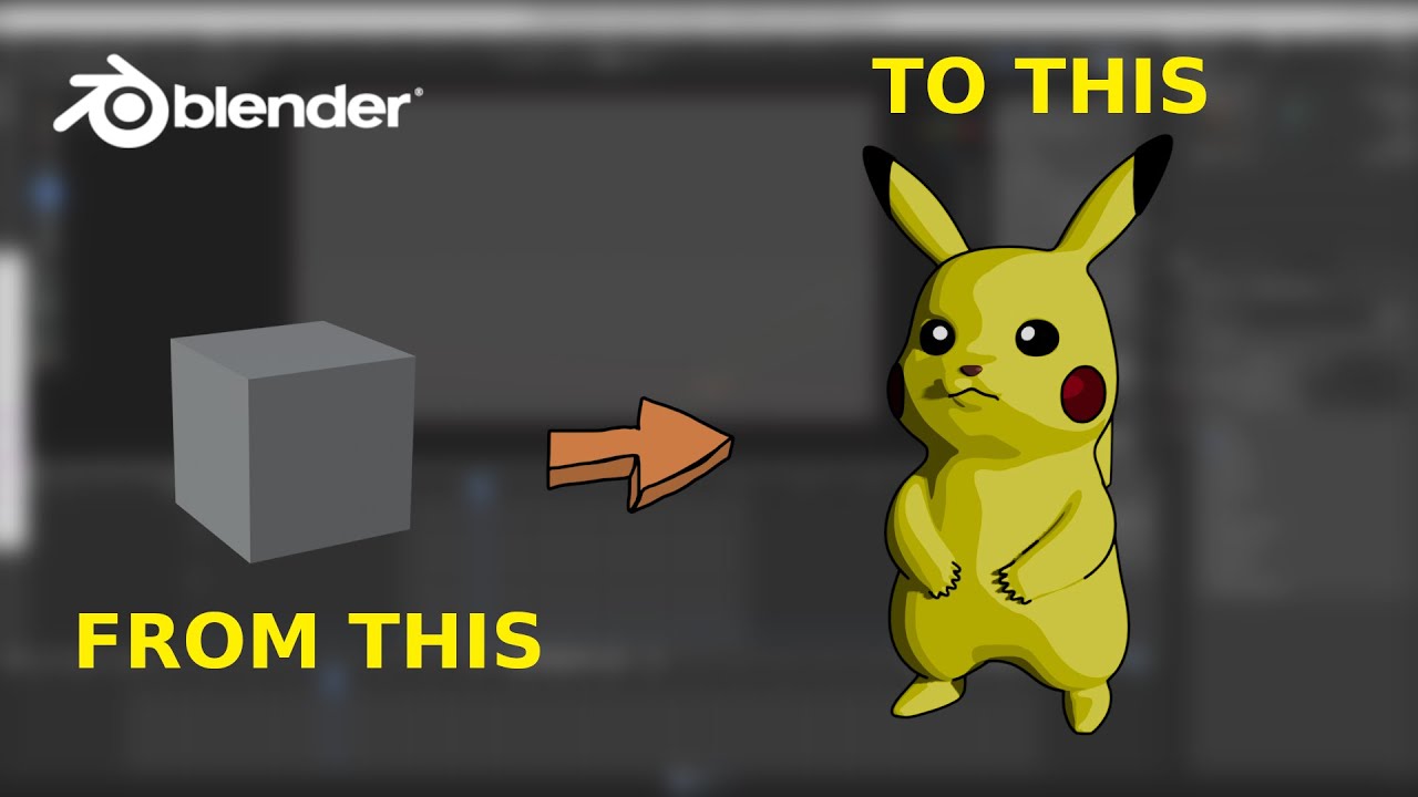 3D Pikachu - Modelling timelapse