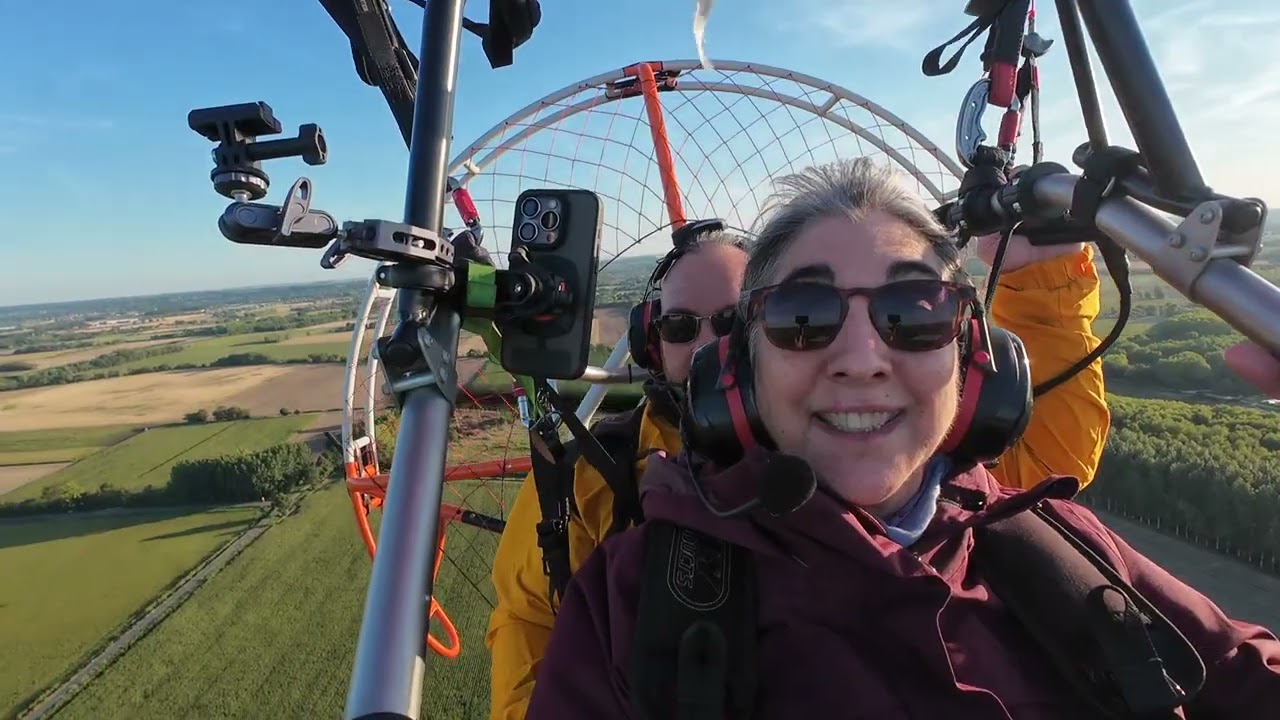 paramoteur en chariot biplace avec panne