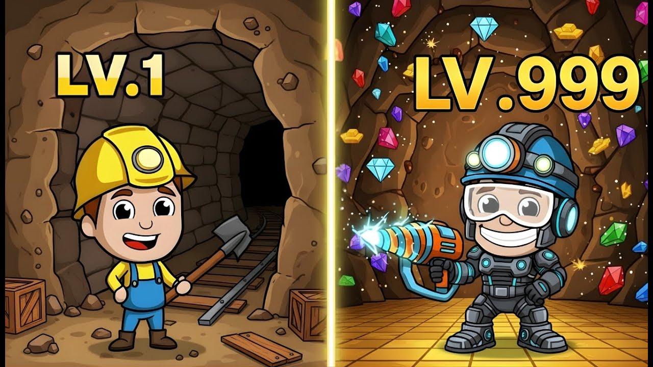🏆 IDLE MINER TYCOON: MAX LEVEL ALL MINES! (Coal⛏️ + Gold 💰 + Diamond 💎) ULTIMATE GUIDE Gold Mine EP7