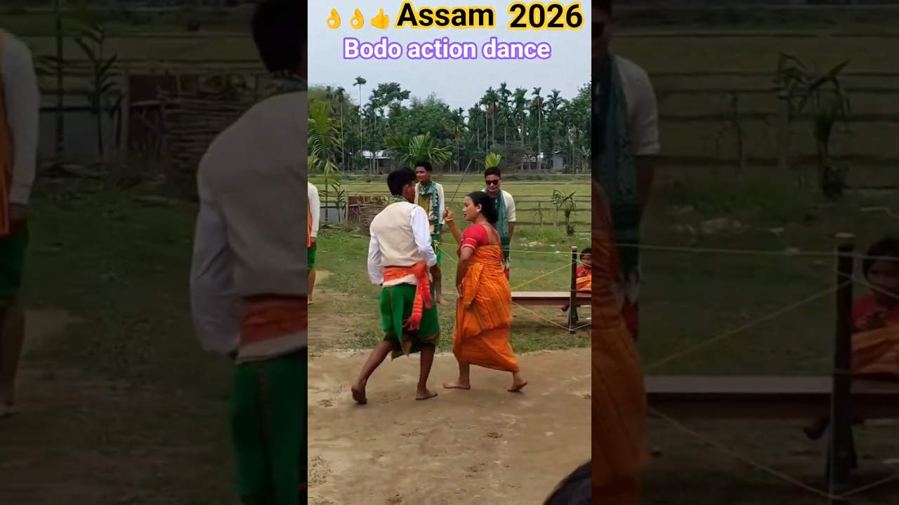 New video Bodo song dance Assam👌👌👍2026 Gitu & jintu boro Anganwadi Black Assam!!#bodo #assam