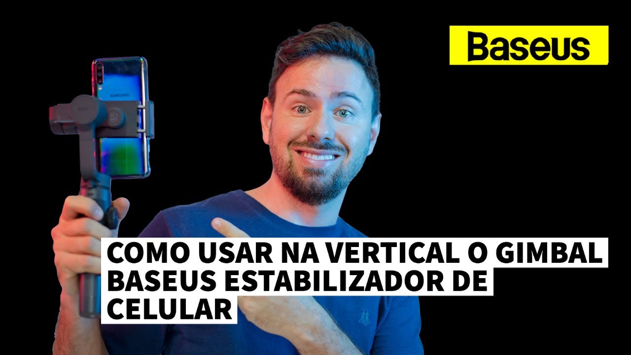 Usando o gimbal Baseus na vertical