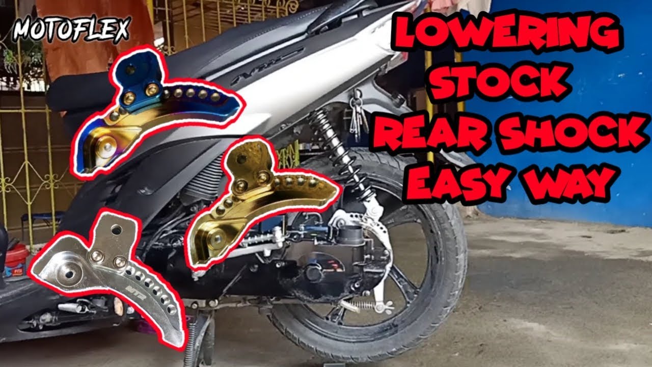 HOW TO LOWERD YOUR STOCK REAR SHOCK || SCOOTER || LOWERING BRACKET || MIO SOULTY