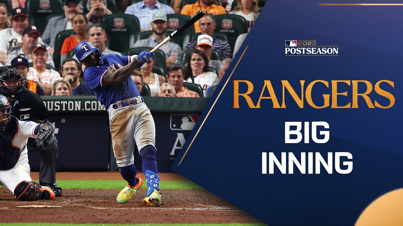 They won't let up!! The Rangers score 4 runs in the 4th inning of ALCS Game 7!
