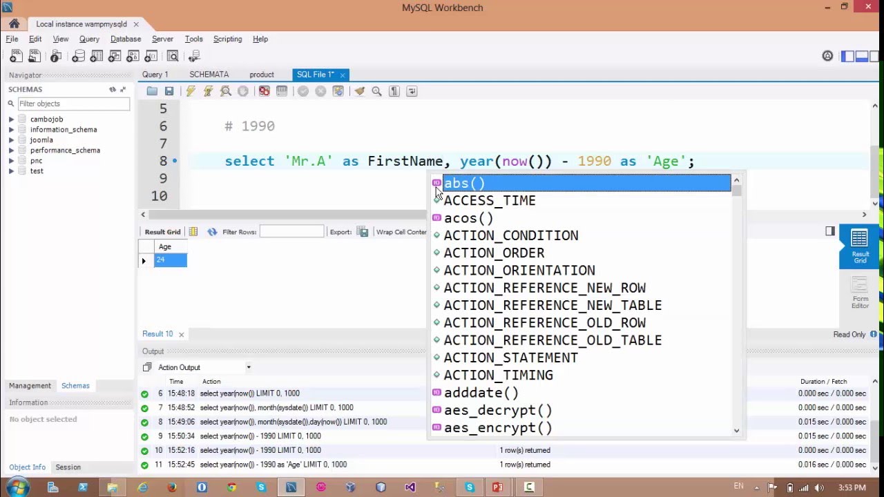 How to select return value in MySQL speak khmer part 1