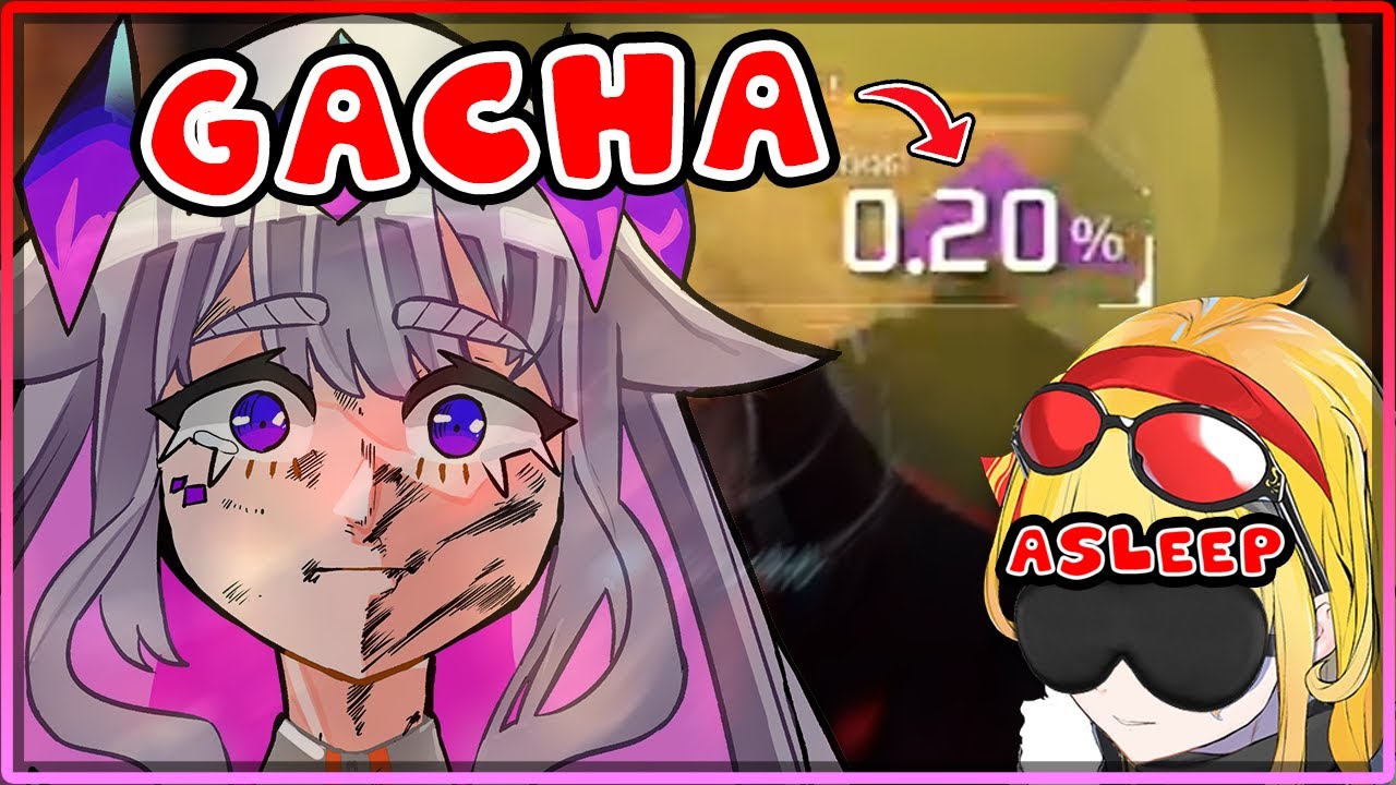 [ENG SUB/Hololive] Biboo went to test her gacha luck when Kaela went to sleep
