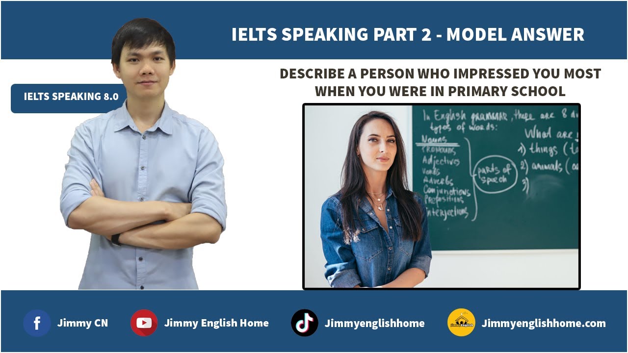 IELTS SPEAKING PART 2 DESCRIBE A PERSON WHO IMPRESSED YOU MOST WHEN YOU WERE IN PRIMARY SCHOOL