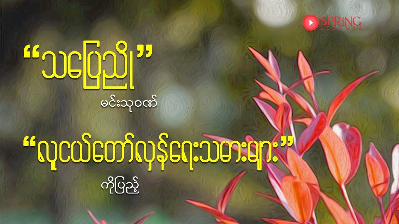 36. သပြေညို၊ လူငယ်တော်လှန်ရေးသမားများ - Poem
