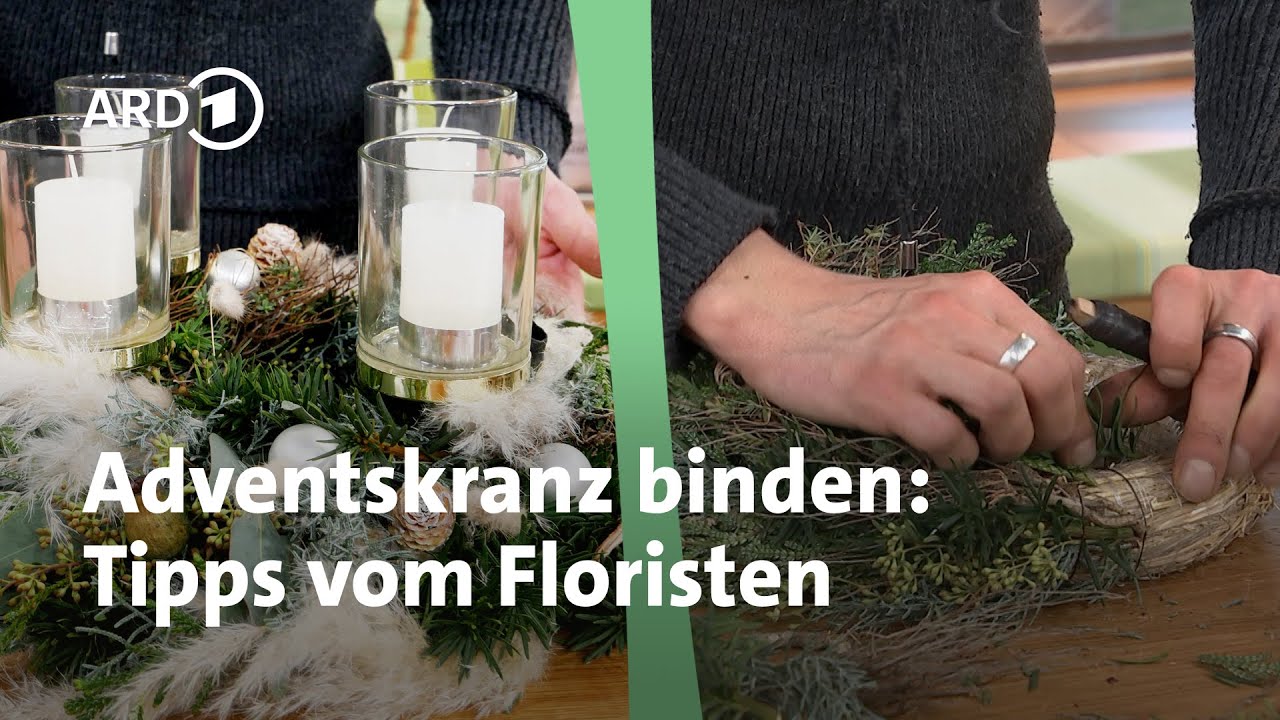 DIY: Adventskranz einfach selbst binden - so macht es der Florist | MDR Garten