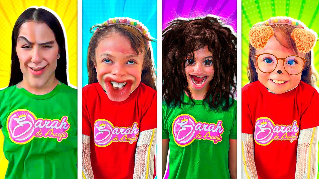 SARAH E ELOAH em BRINCADEIRAS PARA CRIANÇAS em DOSE DUPLA | Funny Story for Kids