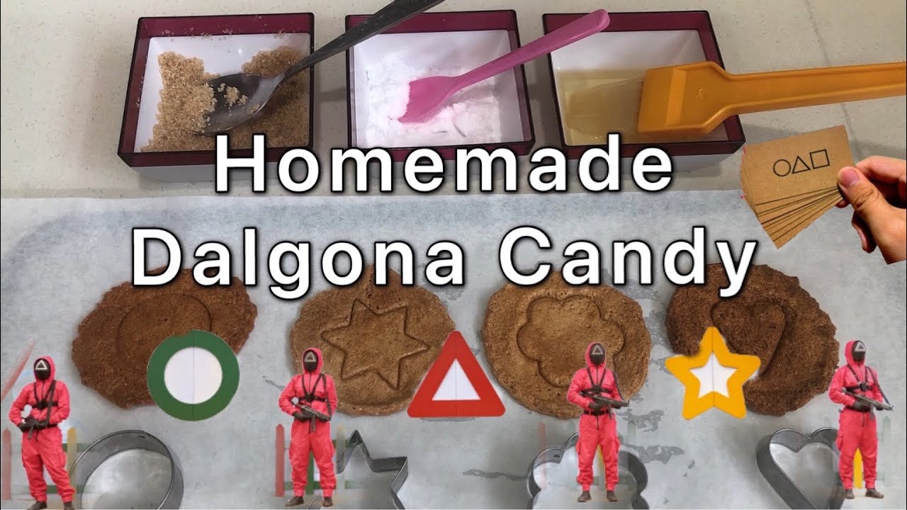 How to make Dalgona candy| Korean street food| Tutorial| Netflix Squid Game 뽑기