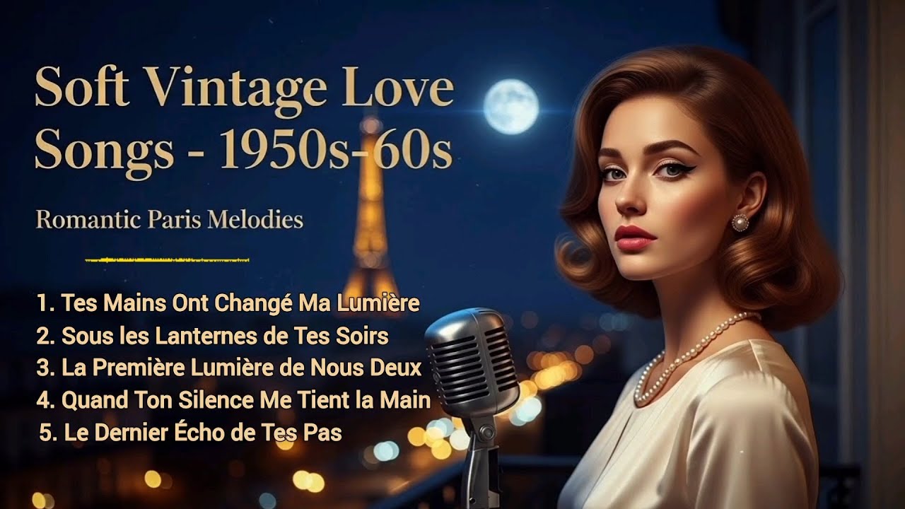 Soft Vintage Love Songs (1950s–60s) 💛 Romantic Paris Melodies for a Gentle Heart
