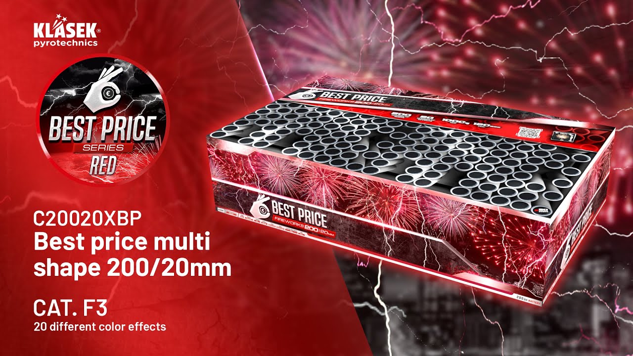 C20020XBP - Best price multi shape 200/20mm | Klasek pyrotechnics