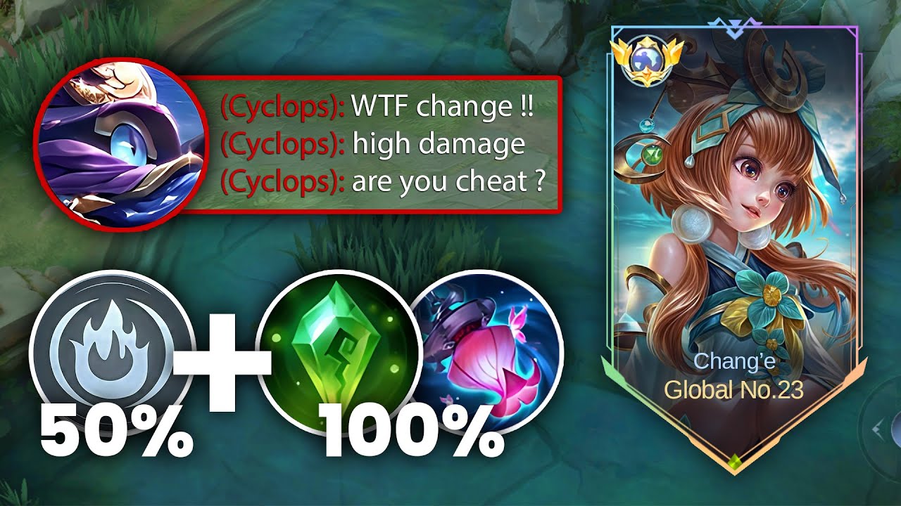 CHANG'E MODE SEMAK ! LOCK TOP GLOBAL LEOMORD & CYCLOPS SI PALING JAGO SAMPAI KESAL ! E845 - MLBB