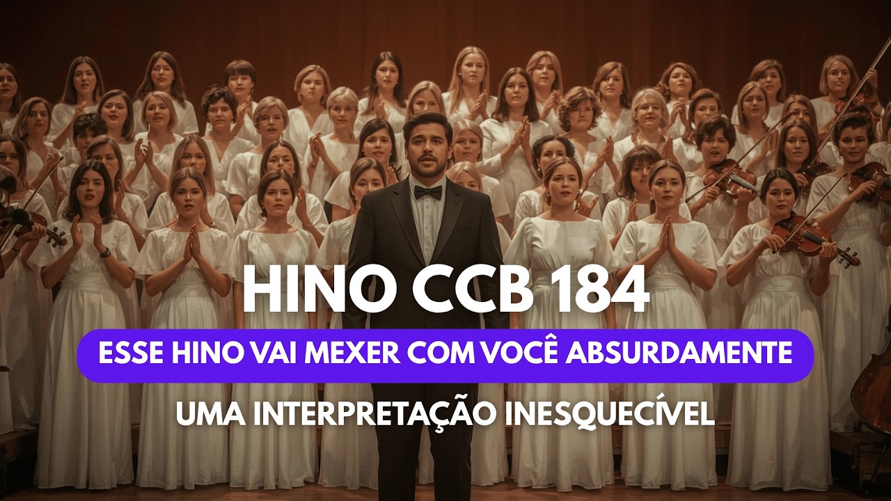 HINO CCB 184 - Nós Te louvamos por fé, Grande Deus | Cantado Coral e Orquestra (legenda)