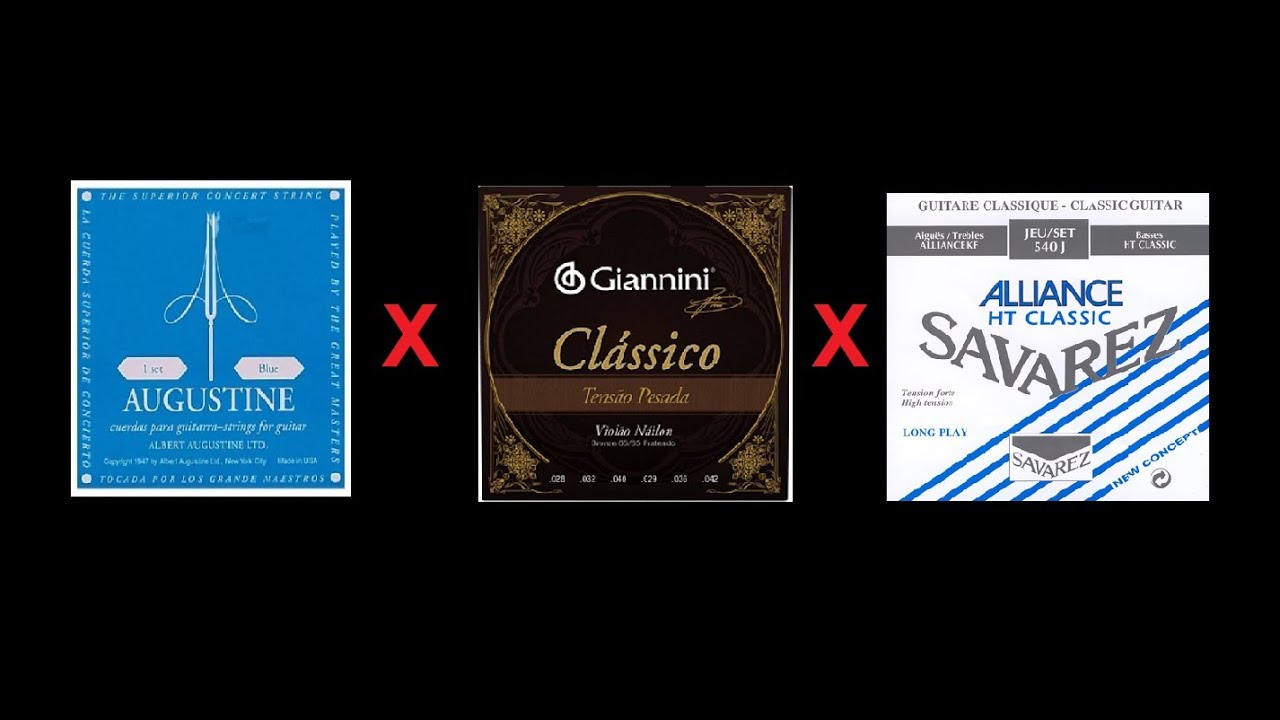 Cordas: Augustine Classic Blue vs Giannini Clássico vs Savarez HT Classic Alliance 540J