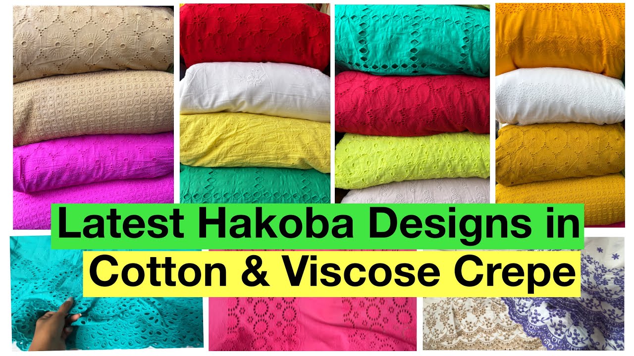 Hakoba Fabric latest Designs in viscose Crepe & Cotton fabrics | Katran Market | Shwetadhiraj