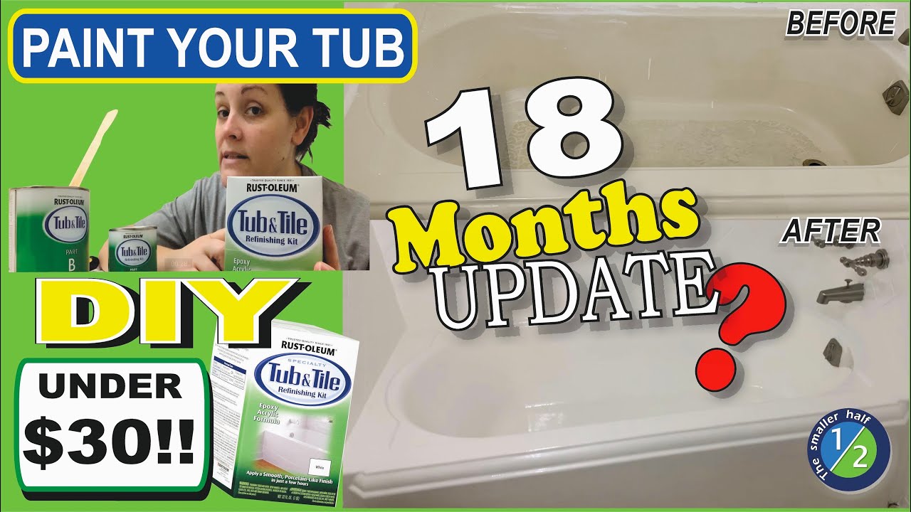 Rustoleum tub and tile refinishing kit DIY / Bathtub resurfacing / How to paint your tub