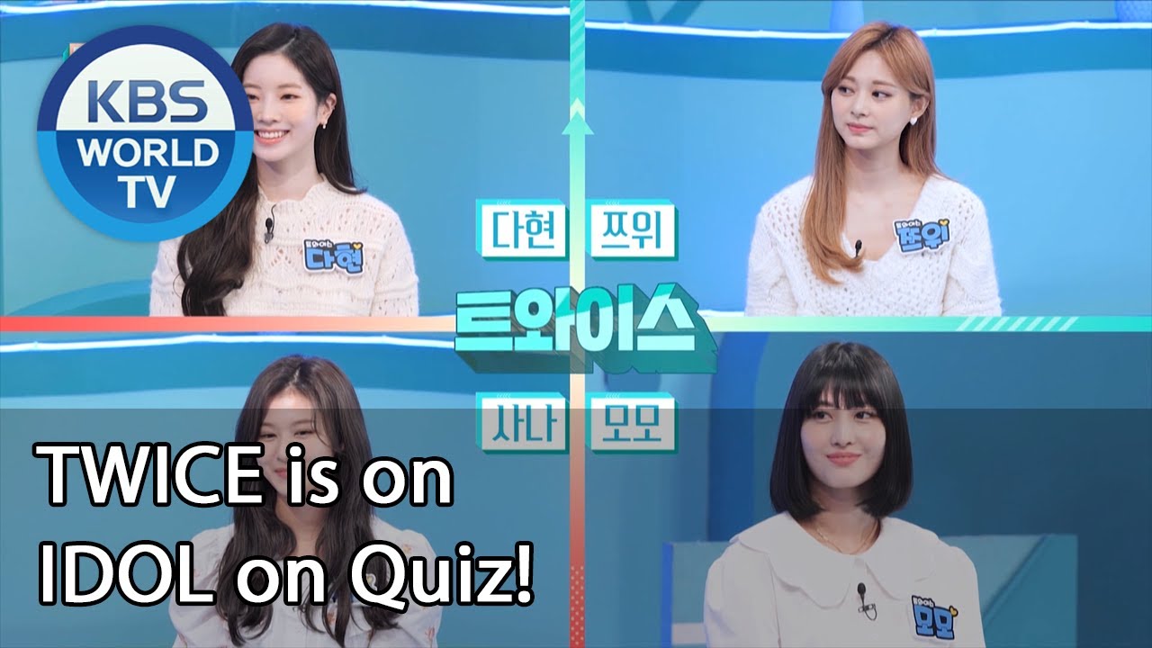 TWICE is on IDOL on Quiz! (IDOL on Quiz) | KBS WORLD TV 201216