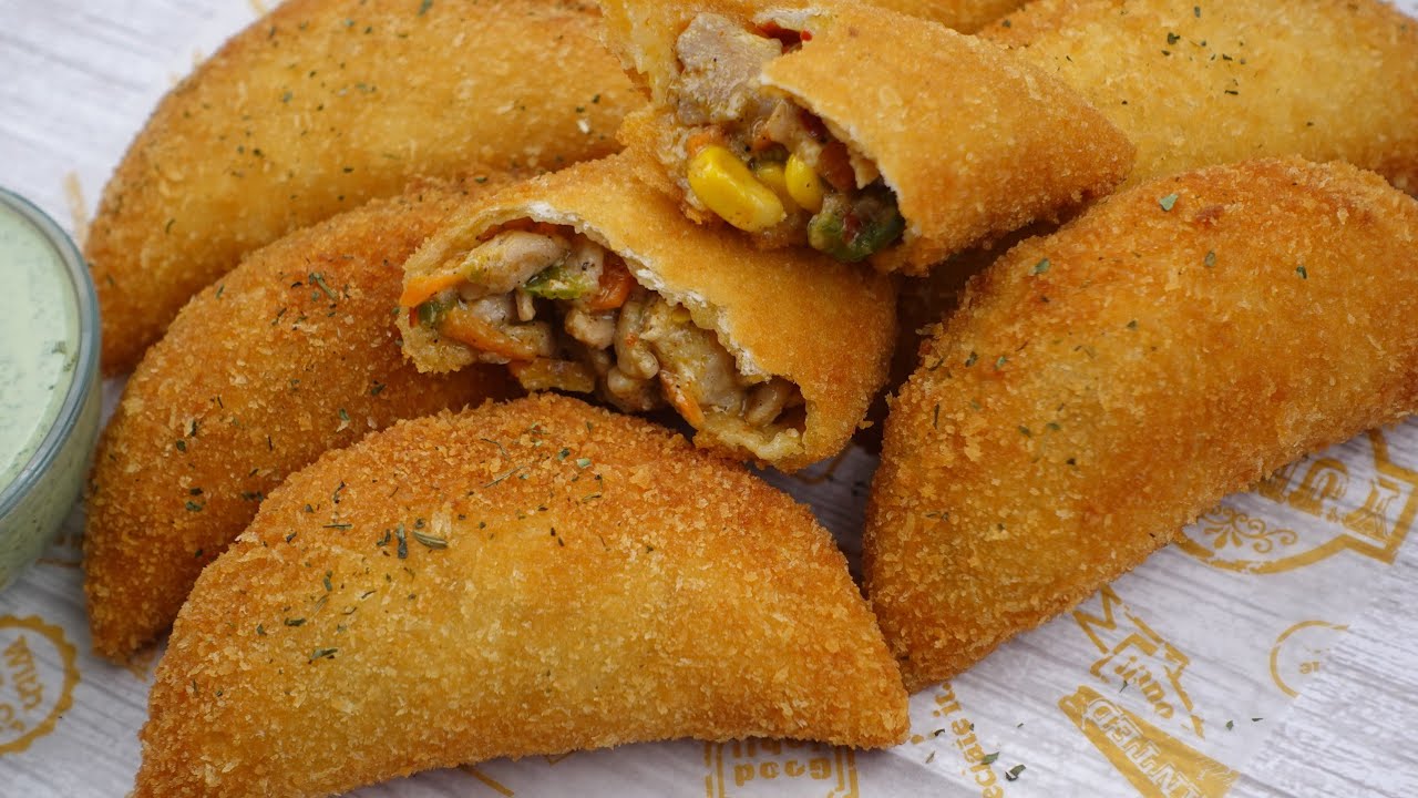 Creamy Chicken Half Moon pies(Ramadan Special)By Recipes Of The World