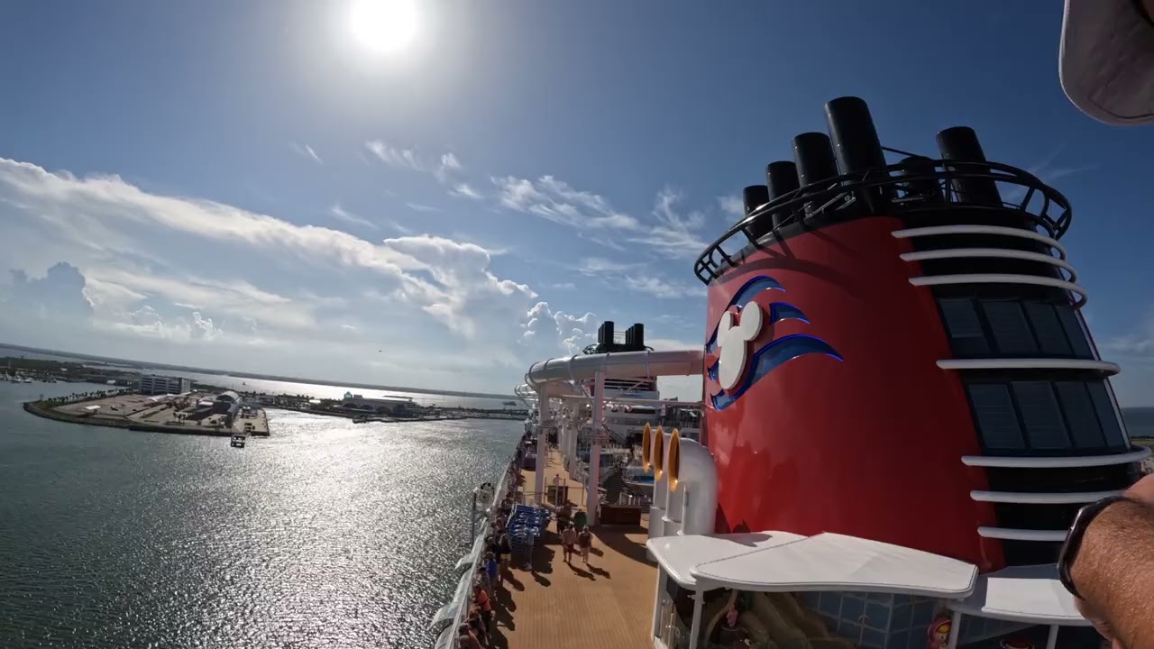 Disney Wish Horns – Maiden Sail Away Time Lapse