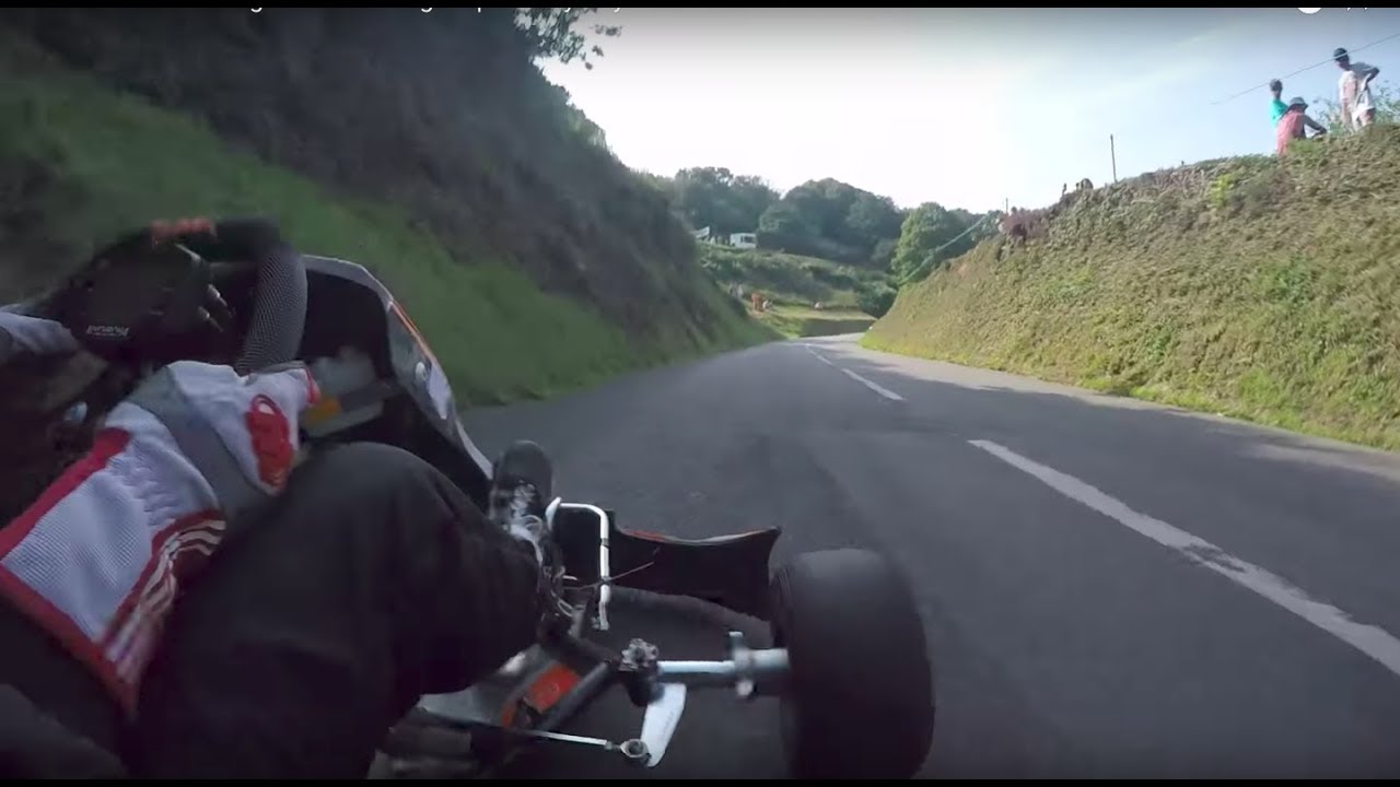 Hill Climb in a Racing Kart - Blasting it up Bouley Bay V3.0 - Senior Rotax Max
